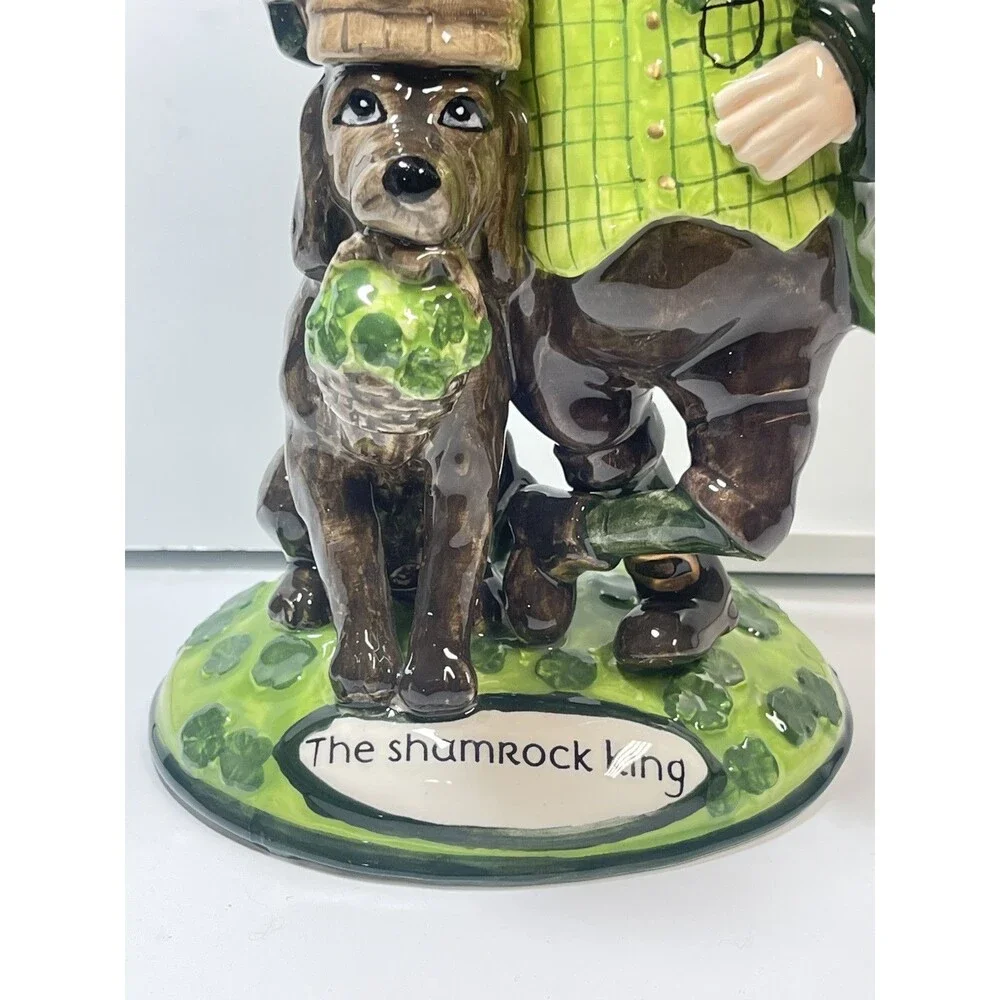 Blue Sky Clayworks 2022 The Shamrock King St Patrick’s Day Figurine (Sm Chip)